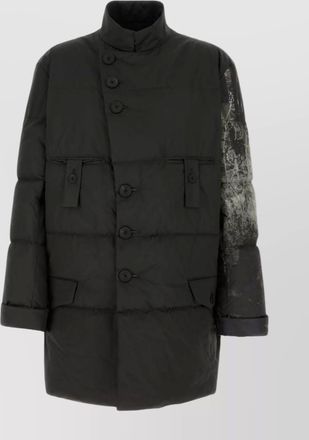 Yohji Yamamoto padded jacket with graphic print and pockets