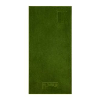 Vilebrequin Home, Heren, Groen, ONE Size, Katoen, Katoenen strandlaken met klepzak
