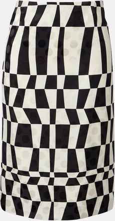 Dries Van Noten Printed pencil skirt