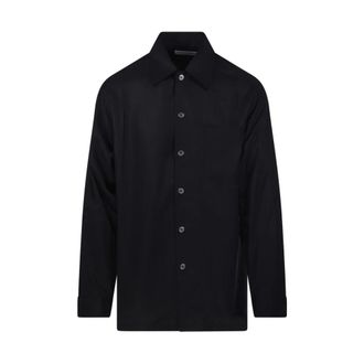 Our Legacy Every Shirt - Heren - Casual Overhemden - Zwart - L - Leer - Overhemden