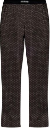Tom Ford Zijden Pyjamabroek - Heren - Pyjama - Bruin - XS - Nachtkleding