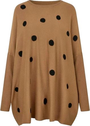 Masai Tops - Dames - Ronde hals truien - Bruin - S - Truien & Vesten