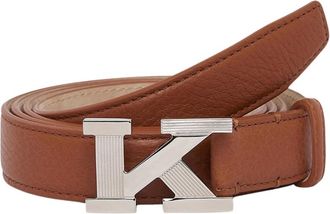 Kiton Whiskey Hertenleren Riem met Iconische Gesp - Heren - Riemen - Bruin - 100 CM - Leer - Accessoires