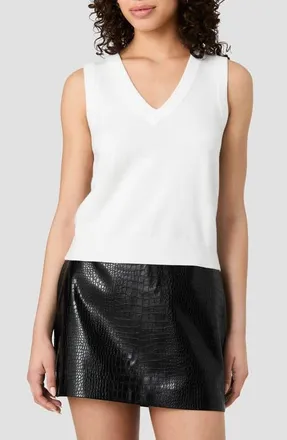 French Connection Willa V Neck Sweater Vest in Porcelain Cream (Willa) at Nordstrom, Size X-Large