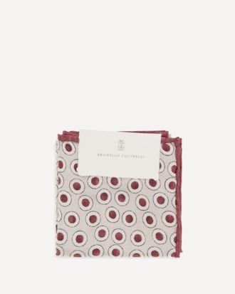 Brunello Cucinelli Silk Pocket Square Male UNI