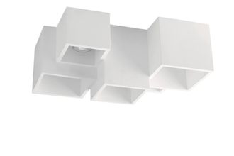 Netlighting Foster Paintable Plaster Ceiling Lamp White GU10