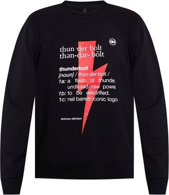 Neil Barrett Black Cotton Mens Sweatshirt