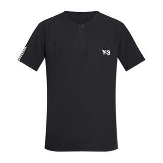 Yohji Yamamoto Heren, Tops, Zwart, Maat: M Polyamide