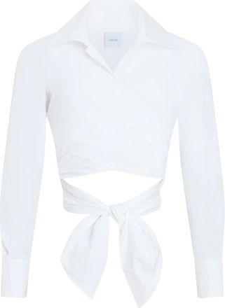Patou Long-sleeves Knotted Top