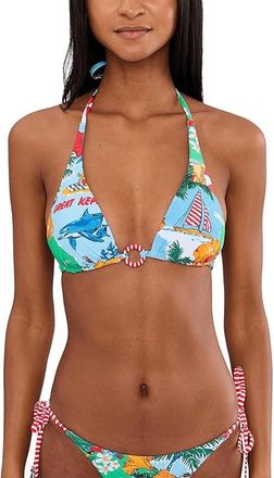 Seafolly Viva Vacation Longline Slide Tri Womens Clothing Powder Blue : AUS 18 (US Womens 14), Nylon