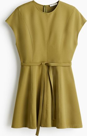 H&M Tie-belt dress - Yellow
