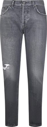 Dondup Icon Slim Fit 5 Pocket - Heren - Regular Fit Jeans - Zwart - W35 - Katoen - Jeans