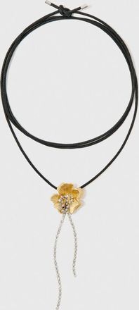 Maje Flower Necklace - Gift Idea - Gold - Maje