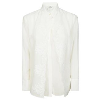 Forte_Forte Shirts, female, White, Size: XS Camicia Ricami Davanti
