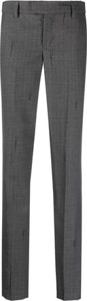 Zadig&Voltaire Prune striped slim trousers - women - Wool/Polyester/Cotton - 38 - Grey