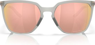 Oakley Womens Oo9480 Sielo Square Sunglasses, Matte Gray Ink/Rose Gold Prizm, 57 mm