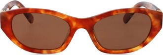 Miu Miu Eyewear Occhiali da sole con effetto tartarugato - Marrone