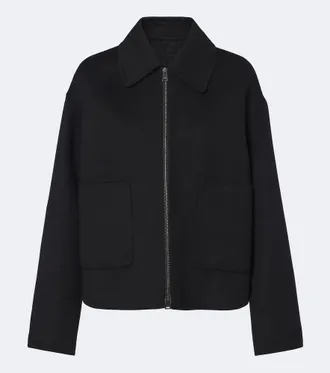 Fendi Wool and silk blouson jacket