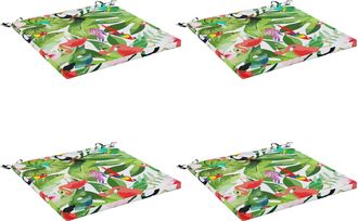 vidaXL Cojines De Asiento De 4 Piezas Soest 4 Uds. 100% Poli&eacute;ster Vidaxl