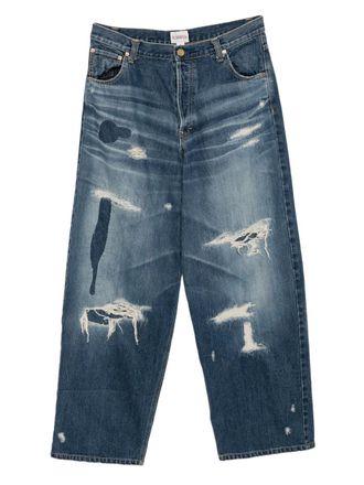 Bows & Arrows distressed denim jeans - men - Cotton - S - Blue