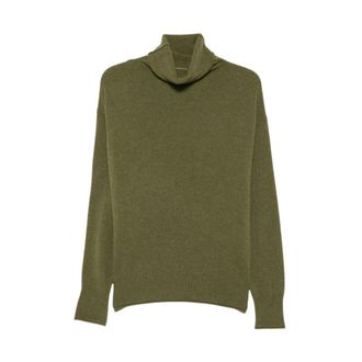 C.T. Plage Roll Neck Sweater - Dames - Coltruien - Groen - XS - Kasjmier - Truien & Vesten