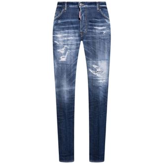 Dsquared2 Mens Cool Guy Jean Destroyed Worn Denim Blue Jeans Cotton - Size 34 (Waist)