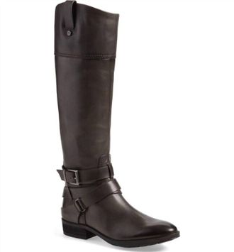 Vince Camuto Womens Leather Tall Riding Boots In Grey