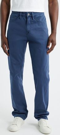 34 Heritage Charisma Stretch Cotton Straight Leg Pants in Blue Honeycomb at Nordstrom, Size 34 X 32