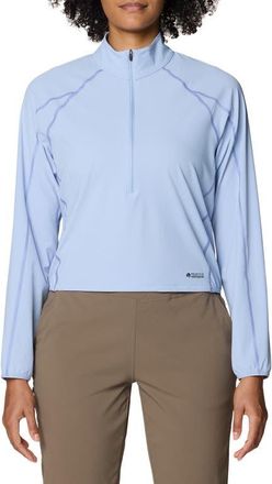 Mountain Hardwear Sunshield Half-Zip UPF 50+ Jacket in Beach Breeze at Nordstrom, Size X-Large