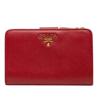 Prada Pre-owned Wallets, female, Red, Size: ONE SIZE Pre-owned Small Wallet