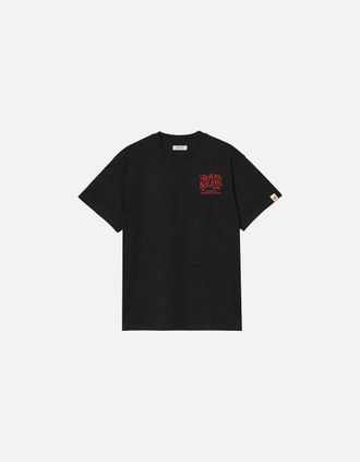 Replay Mens Replay Royal Eagle Back Print T-Shirt - Black - Size: 40