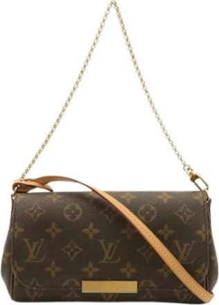Louis Vuitton Pre-owned Vintage Monogram Clutch Bag - Dames - Vintage Schoudertas - Bruin - ONE Size - Vintage