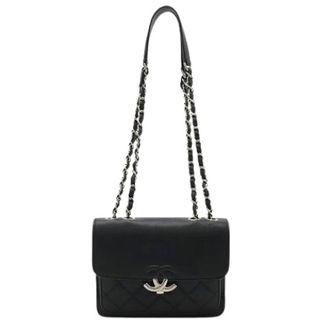 Chanel Pre-owned Vintage Schoudertas - Dames - Pre-owned - Zwart - Maat: ONE Size Leer