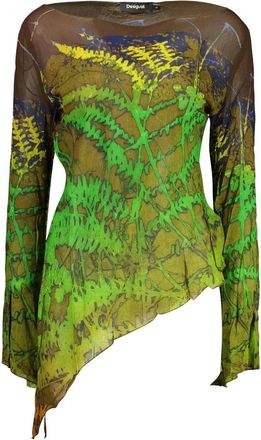 Desigual Lacroix Ronde Hals Top - Dames - Longsleeves - Veelkleurig - S - Tops