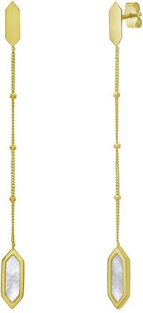 Italian Gold, Inc 14K Mother Of Pearl Dangle Earrings