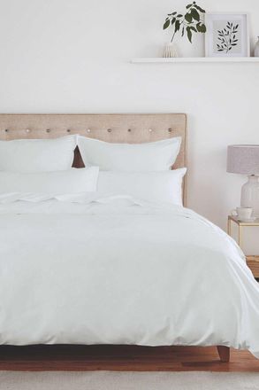 Murmur 500TC Plain Dye Duvet Cover in Light Grey | Size: Super King