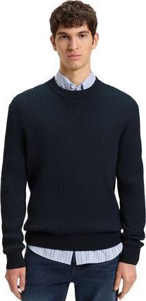 HUGO BOSS trui Boss orange donkerblauw effen