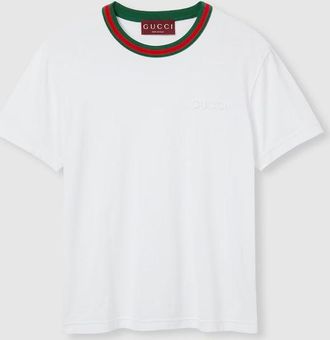 Gucci Jersey T-Shirt With Detail Web