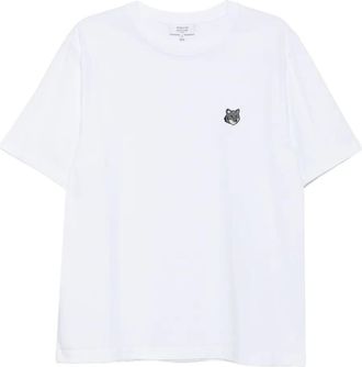 Maison Kitsuné T-shirt con applicazione Bold Fox Head - Bianco