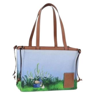 Loewe Pre-owned Tote Bag - Dames - Vintage Shopper - Blauw - ONE Size - Vintage