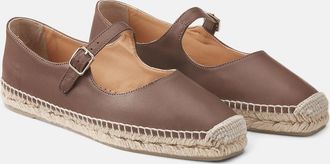 Castaner Platte leren espadrilles Padua