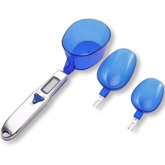 OEM Balanza De Cocina Digital Con 3 Cucharas Medidoras Para Pesar Ingredientes L&iacute;quidos Y Secos, T&eacute; Con Leche, Harina, Especias, Medicamentos, Escala De M