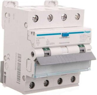 OEM Interruptor Diferencial Rcbo 4p B16a 003a Tipo A 6ka Rcbo Adm416c