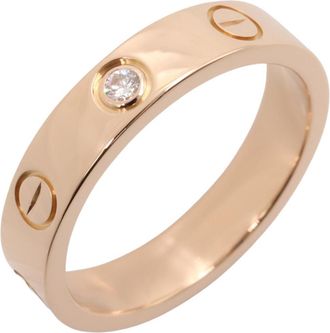 Cartier Gold Clear Pink Gold (18K) Band Ring (Pre-Owned)