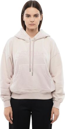 Off-white Light Pink Logo Hood Sweatshirt