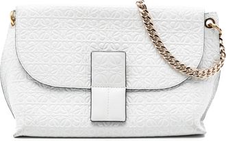 Loewe Tweedehands Leren Herhaal Anagram Avenue Crossbody