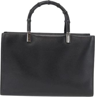 Gucci Pre-owned Vintage Handtas - Dames - Vintage Handtas - Zwart - ONE Size - Leer - Vintage
