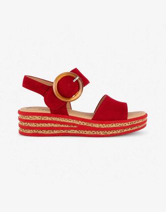 Gabor Womens Gabor ANDRE Womens Ankle Strap Sandals Chilli - Red - Size: 7.5