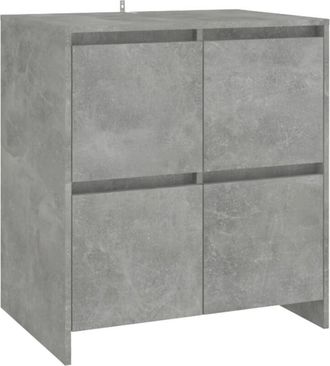vidaXL Sideboard Concrete Grey 70x41x75 cm Engineered Wood Vidaxl