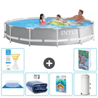 Intex Piscina Prism Frame Redonda - 366x76 Cm - 7-piezas S123